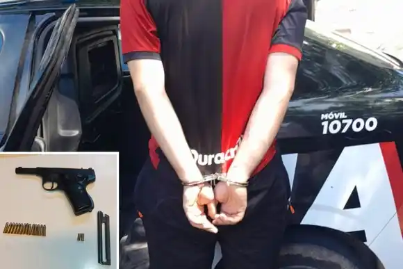 Disparó tiros al aire en barrio Belgrano, confesó ante la policía y fue detenido