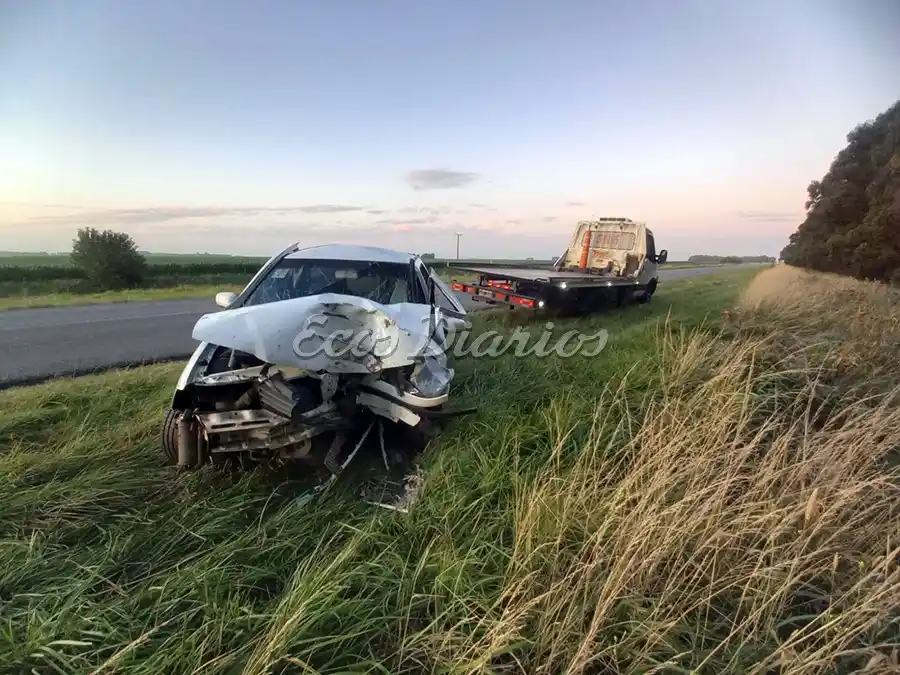Graves daños. Materiales tuvo el vehículo en el que viajaban las personas de La Plata