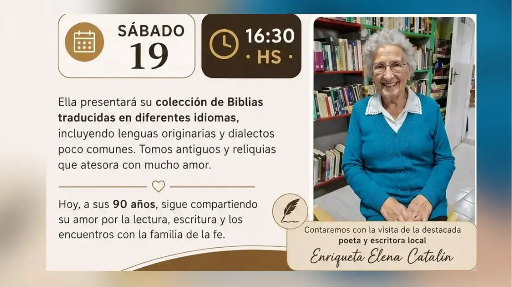Enriqueta Catalín presentará una colección de Biblias traducidas