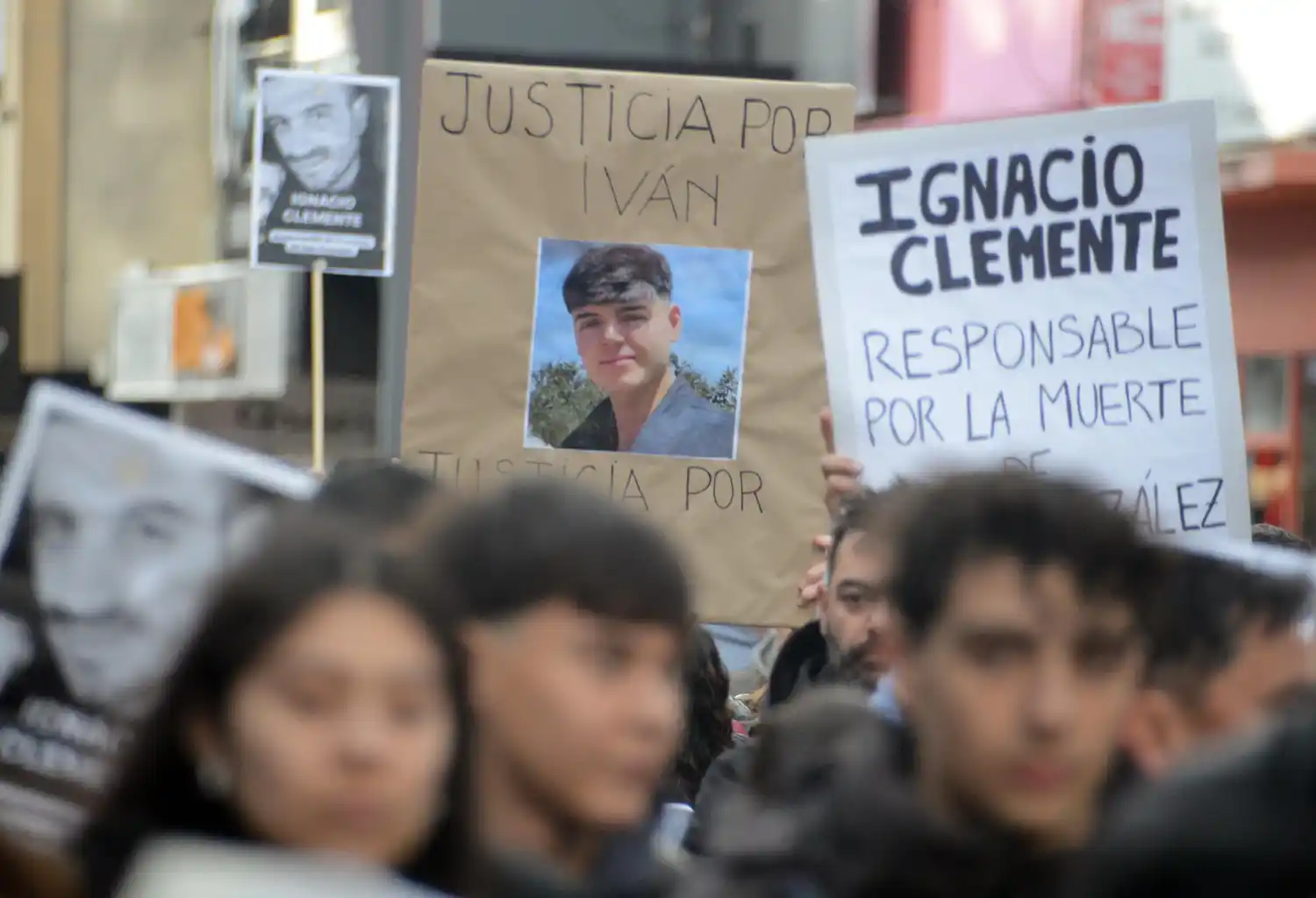 Imágenes de la movilización por el fallecimiento de Iván González.