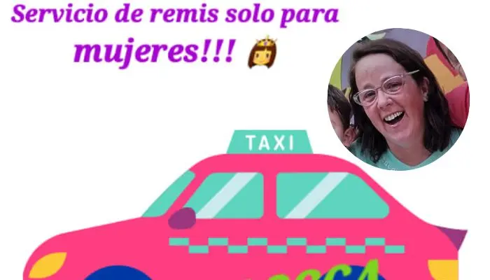 Baradero: la idea de un remis exclusivo para mujeres que surgió en un almuerzo familiar se hizo viral