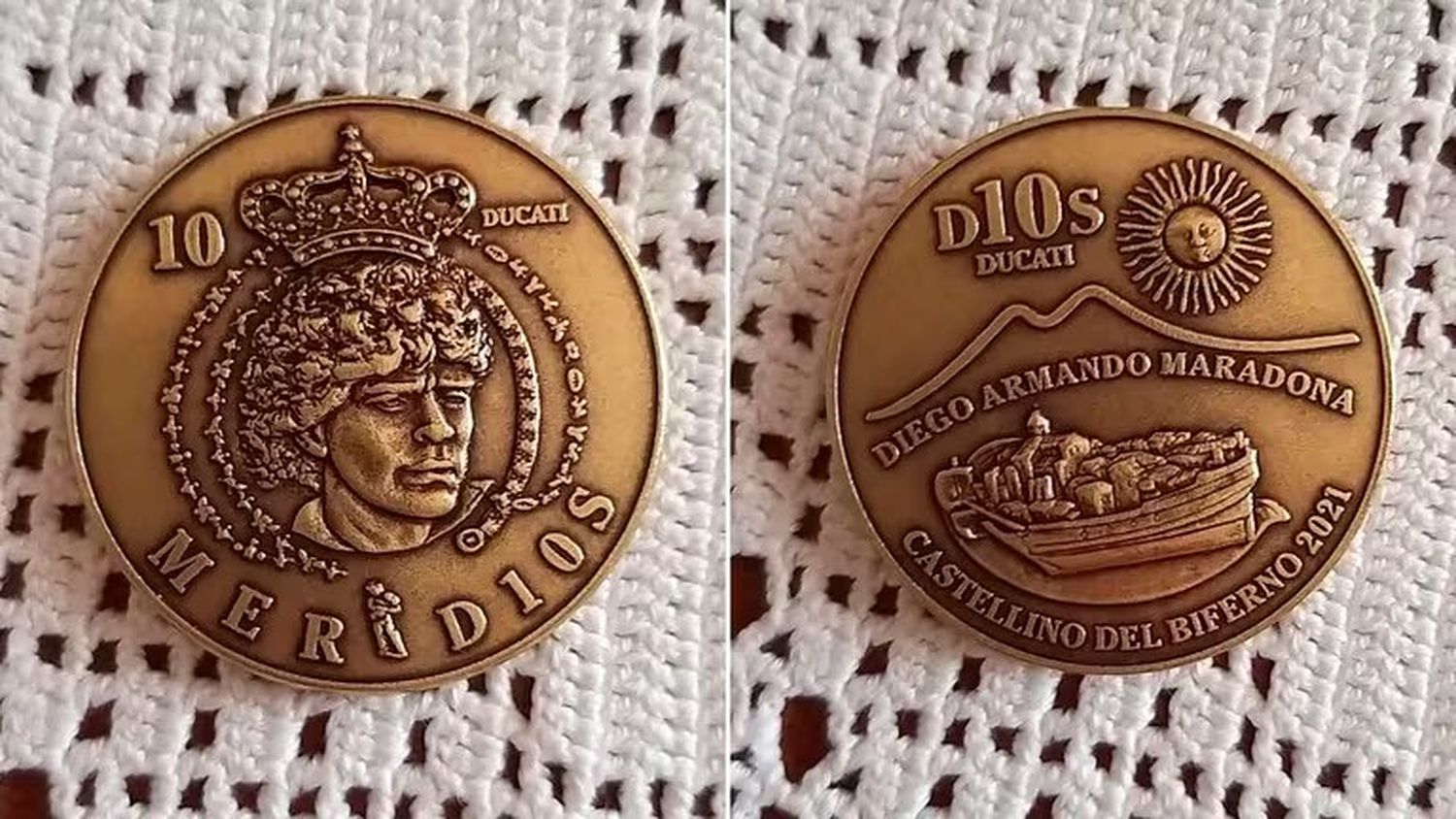 monedas maradona