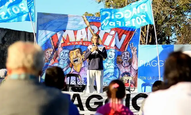 Piaggio recorre los barrios a una semana de las elecciones 