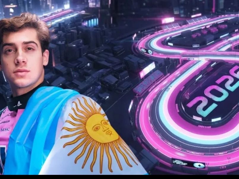 Franco Colapinto regresa a Europa para empezar la pretemporada con Alpine.Foto:Alpine