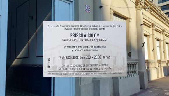 Ganá entradas para el show de Priscila Colom