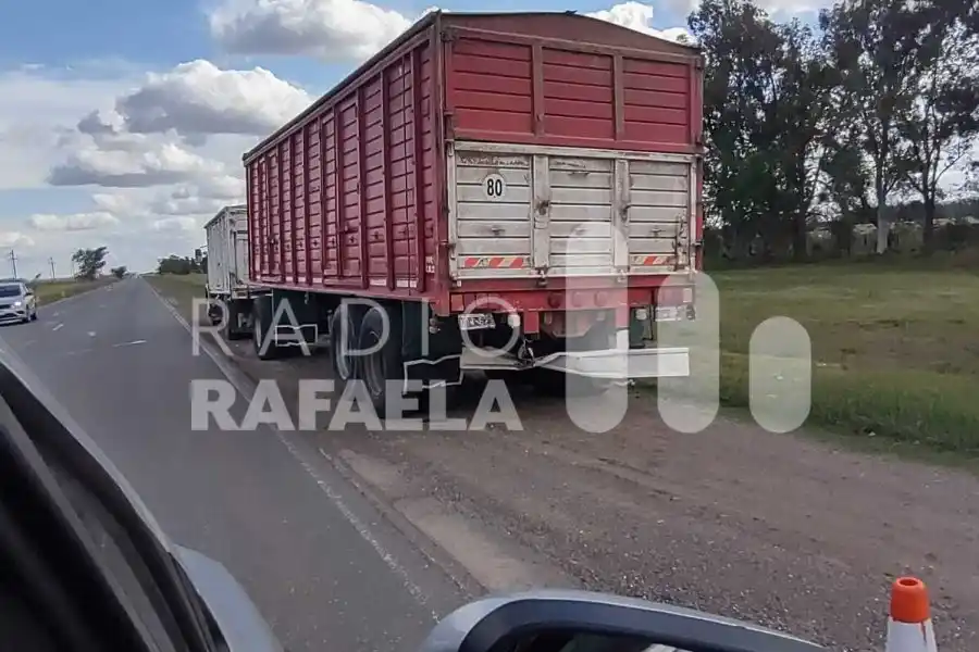 Choque en la salida de Angélica