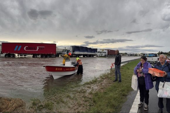Temporal: qué rutas están cortadas cerca de San Pedro