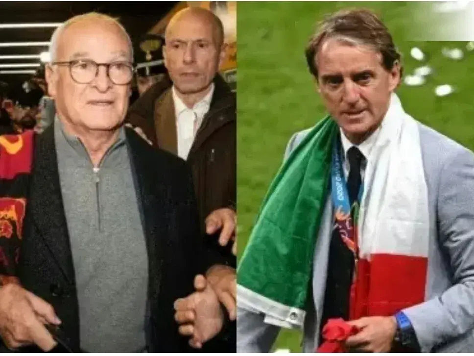 Ranieri y Mancini los encargados de la reconstrucción de la Azurra. Foto: Redes