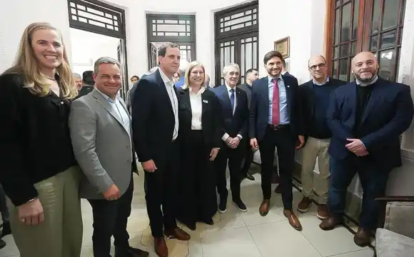 Pullaro encabezó este martes el acto por el Día de la Industria Nacional en la sede de la Unión Industrial de Santa Fe