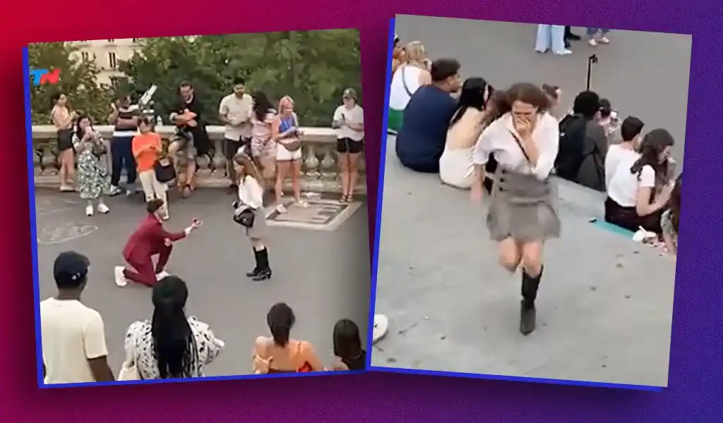Propuesta matrimonial en París termina con un corazón roto: la novia huyó (+Video)