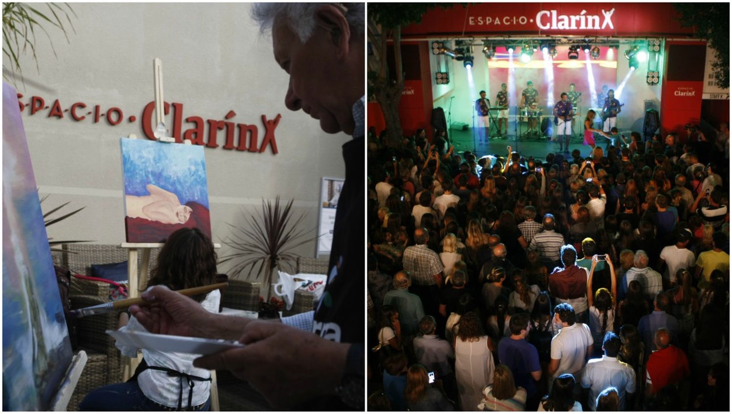 Plaza del Arte y música en el Espacio Clarin