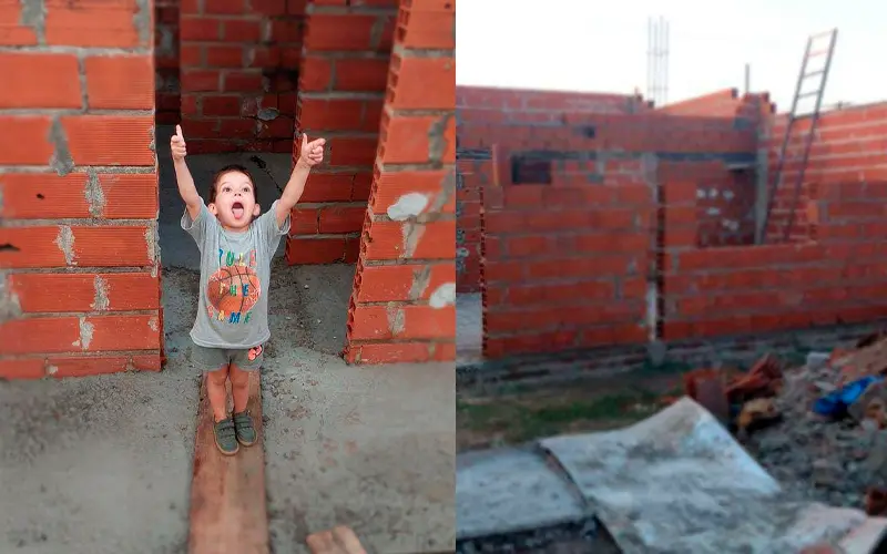 Necesitan colocar el techo: un rifa para ayudar a una mamá y su hijo de 4 años