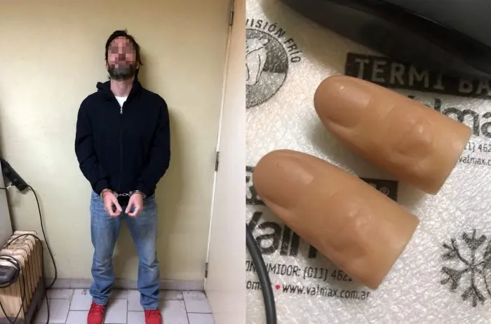 Cayó acusado de abuso que usaba dedos falsos para ocultar sus huellas