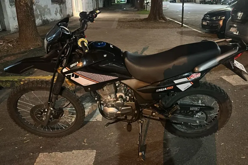 Moto llevada al corralón.