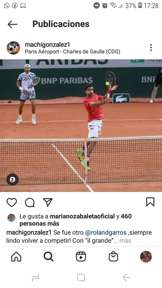 “Machi” González, a España
