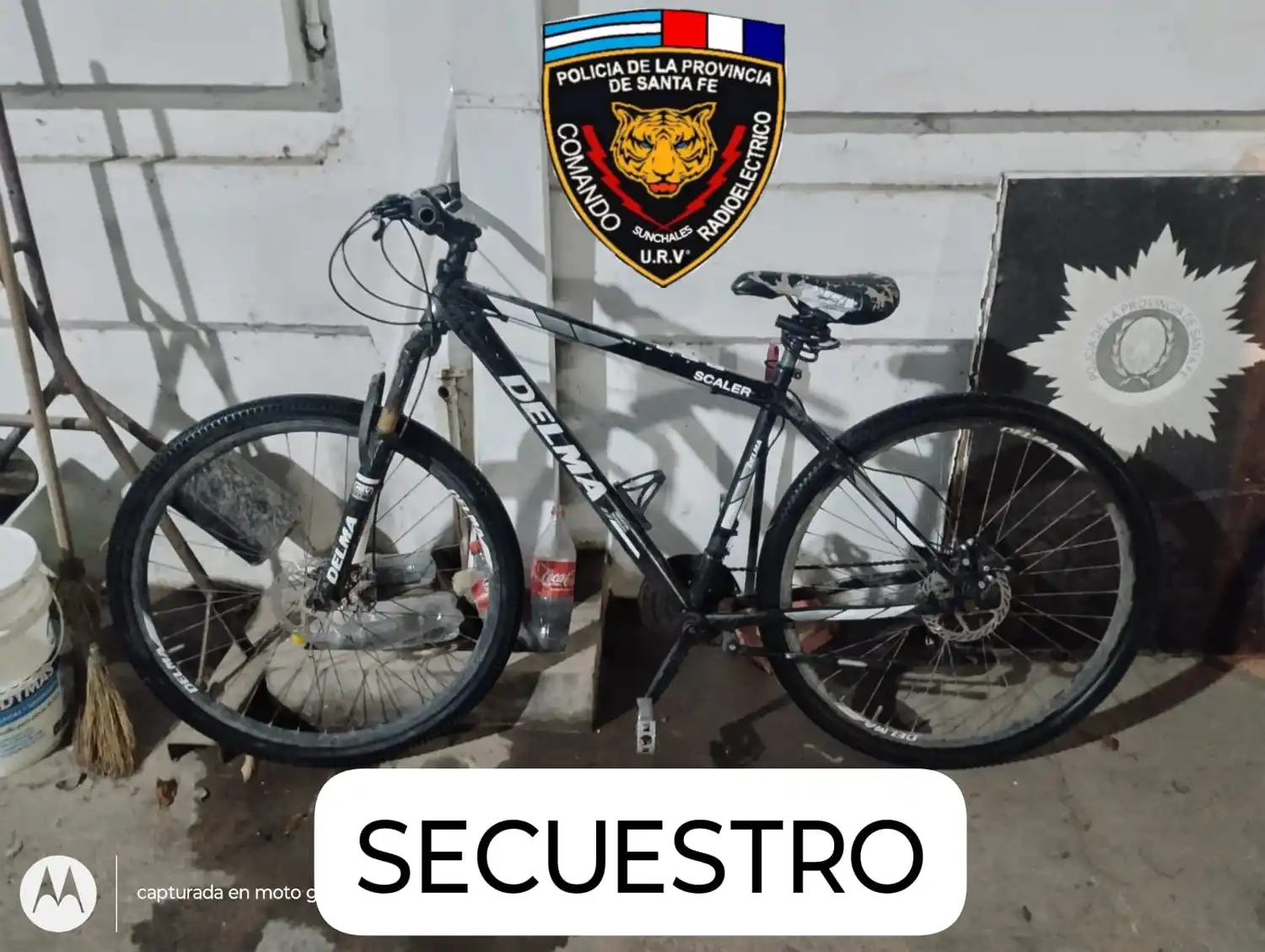 bicicleta secuestrada comando radiolectrico sunchales