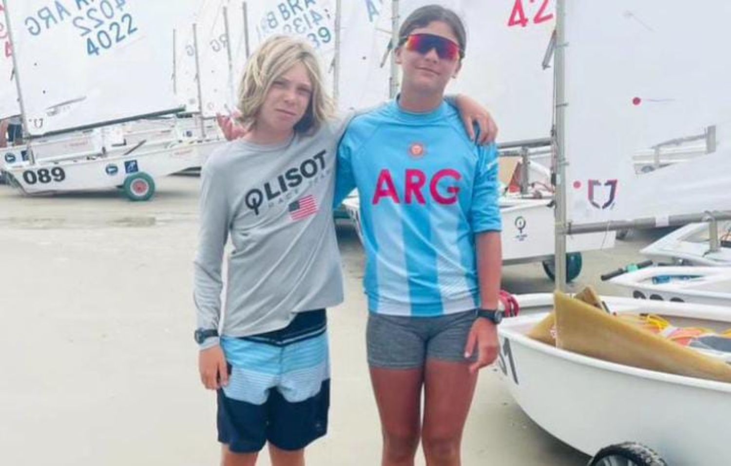 Optimist: Gino Pichetti y Catalina Gómez son flota de oro