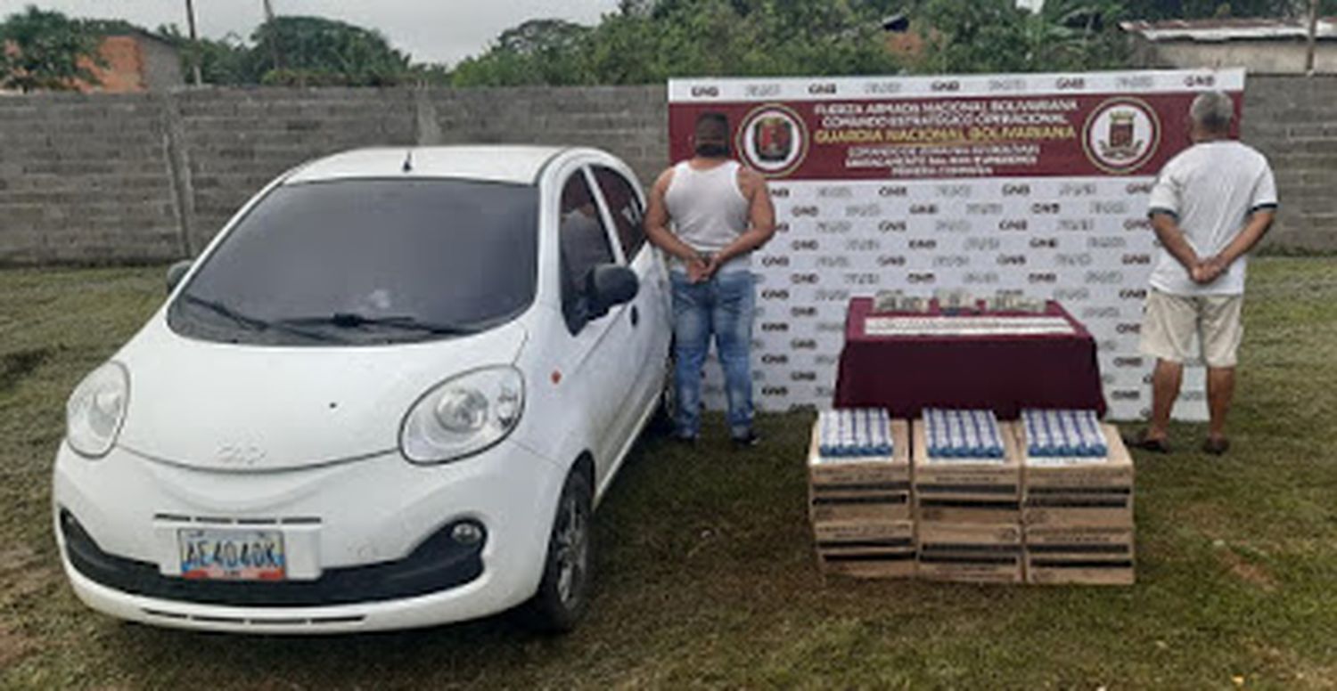 GNB arrestó a dos ciudadanos con más de 74 mil dólares en el estado Bolívar