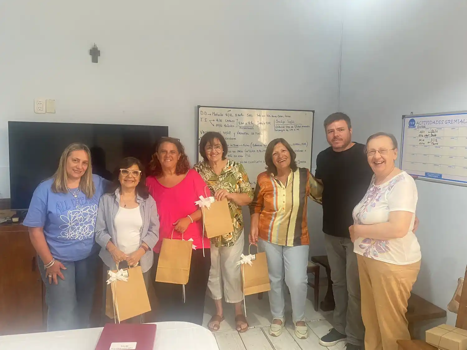 Las nuevas autoridades de UEB San Pedro, adherida a FEB.