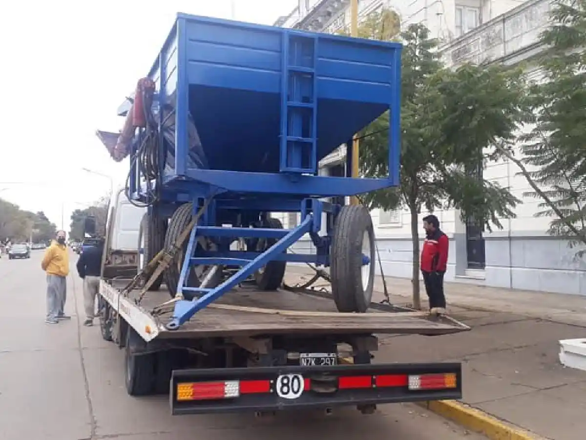 Recuperan en Las Petacas una tolva robada en Porteña 