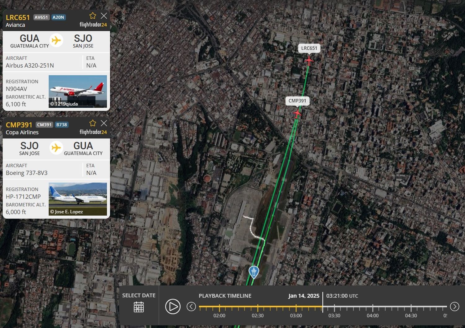 Critical Incident at La Aurora Airport: Copa Boeing and Avianca Airbus Too Close