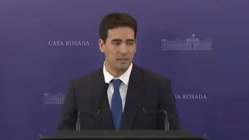 El vocero presidencial, Adrián Ravier.