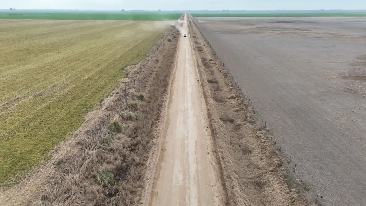 Un acceso tan necesario para la conexión del pueblo con Venado Tuerto y otras localidades.