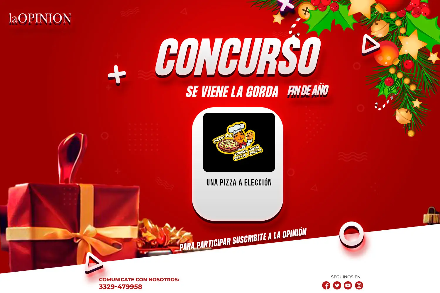 Si todavía no probaste esta pizza, probá con La Gorda.