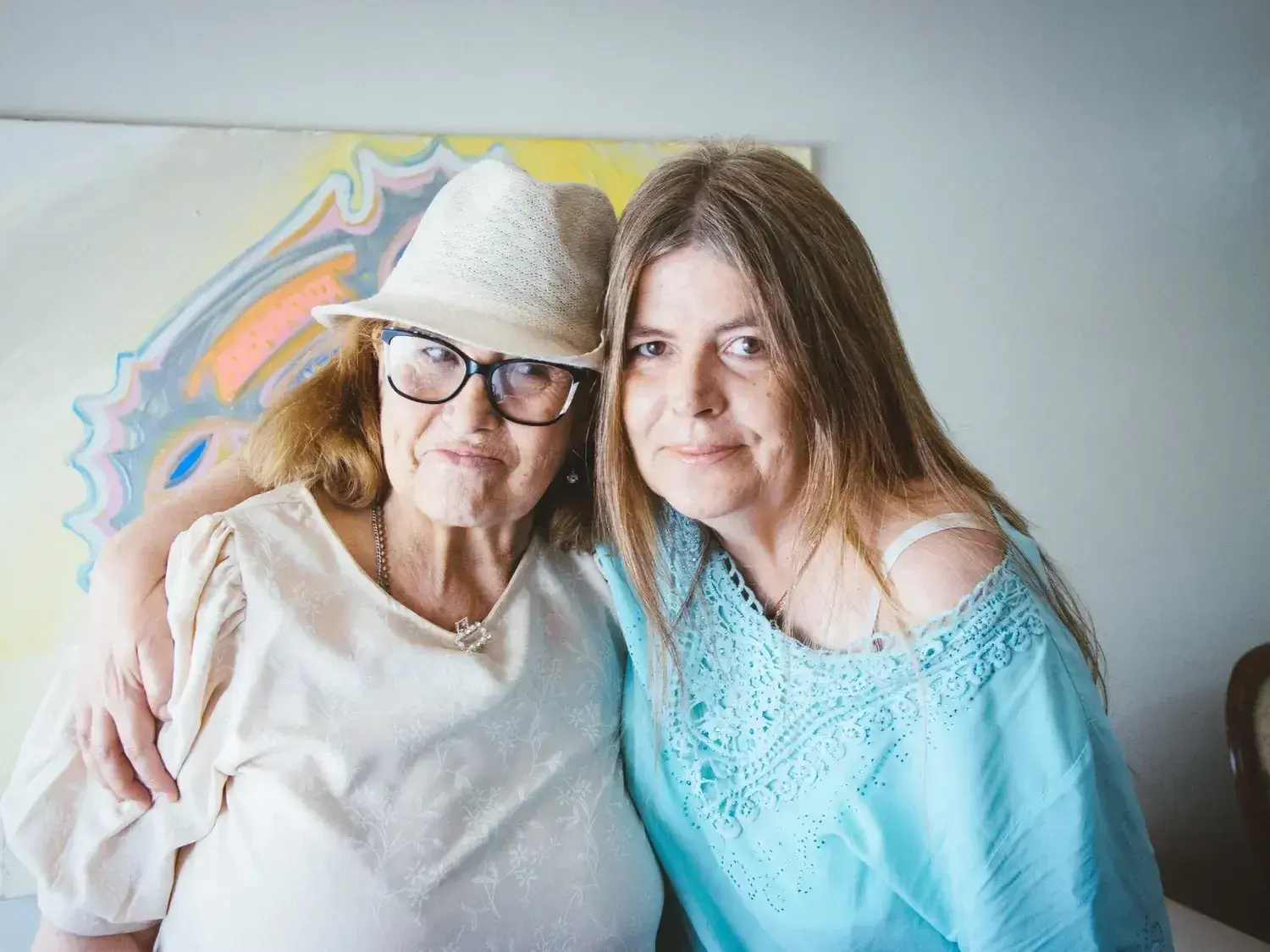 Cinthia Poulsen Hornum y su madre María Inés Carrera