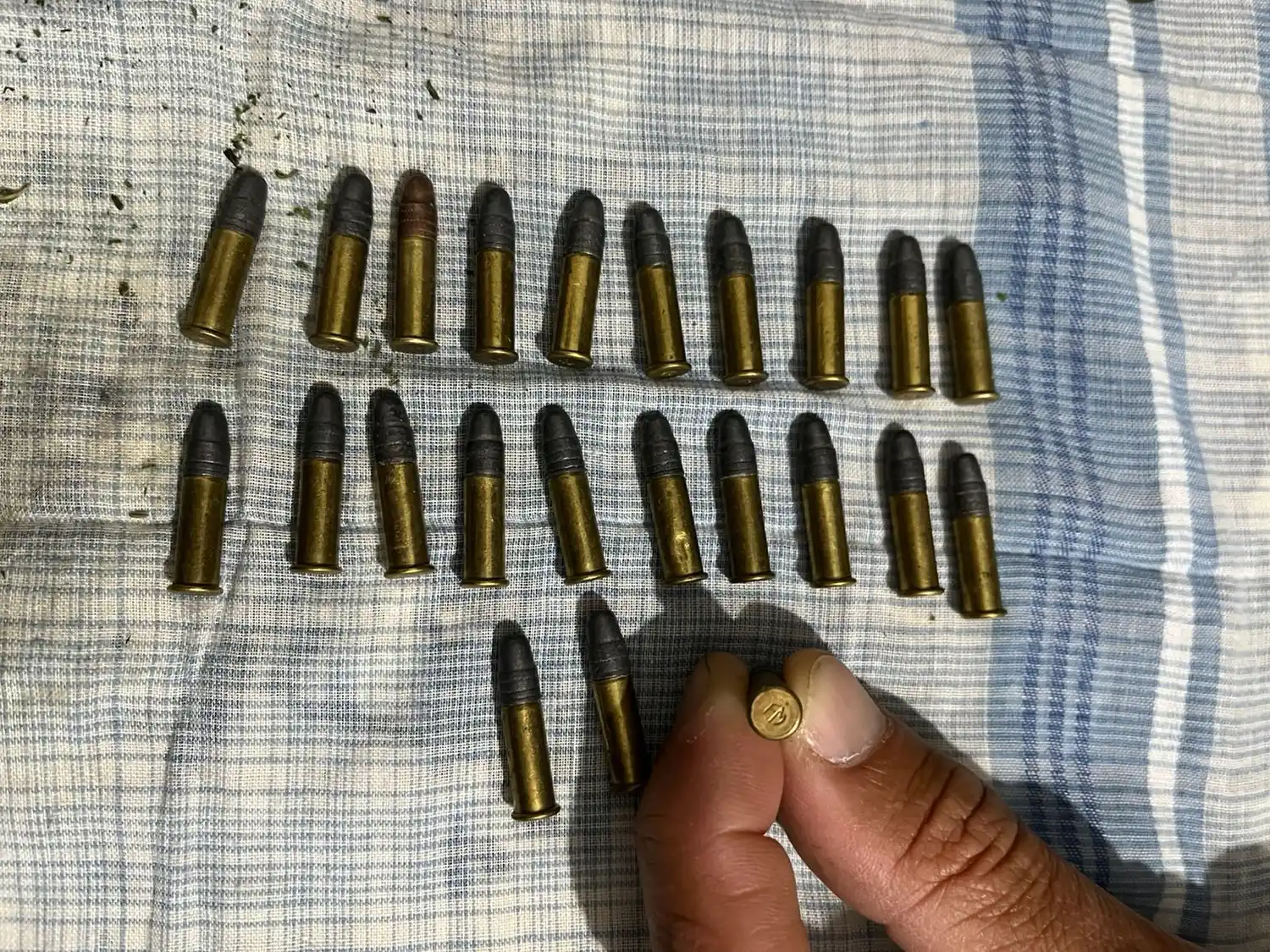 Parte de las municiones encontradas