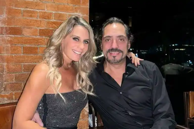 Rocío Marengo junto a Eduardo Fort