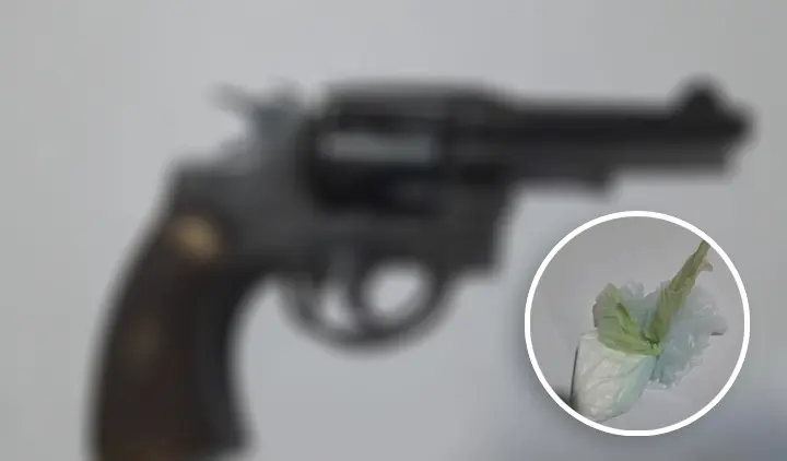 Quiso escapar de la policía: andaba en moto con un revólver calibre .32 y cocaína