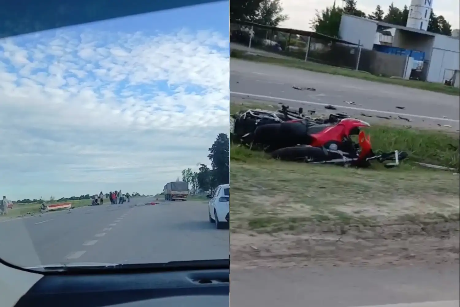 Fuerte choque en la Ruta 34 entre Rafaela y Susana: dos motociclistas fueron trasladados por el SIES 107 al Hospital - 3