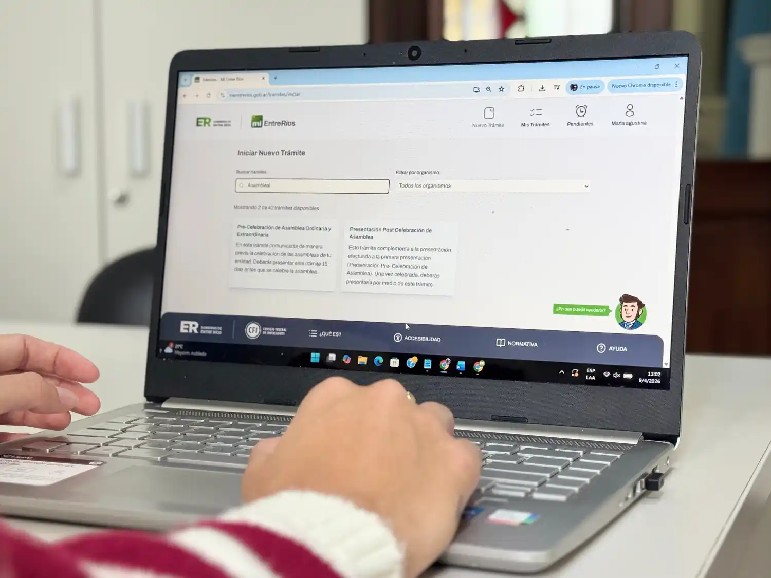 Entre Ríos: asociaciones civiles y fundaciones podrán hacer trámites de manera digital y sin viajar a Paraná