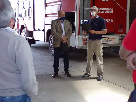 General Galarza: ayuda a los Bomberos y siguen las obras