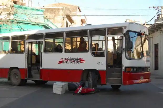 Choque en pleno centro