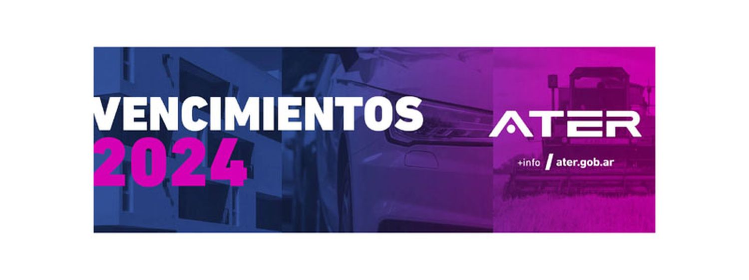 ATER recuerda la agenda de vencimientos del mes de agosto