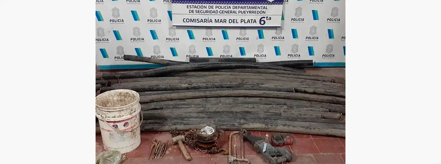 Detienen a un hombre que había robado 20 metros de cables subterráneo en el barrio Libertad