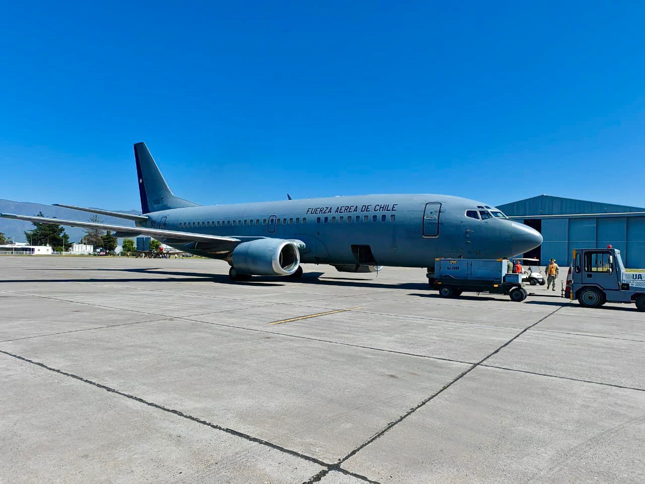 Chilean Air Force Boeing 737 on its way to Israel to evacuate Chilean citizens