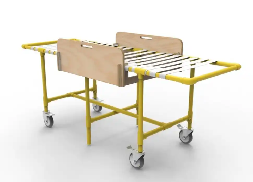 Mar del Plata: Ferreteros fabrican camillas con caños de gas para los hospitales