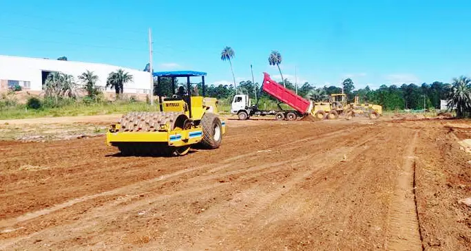 Movimiento de suelos para la instalación de una nueva empresa
