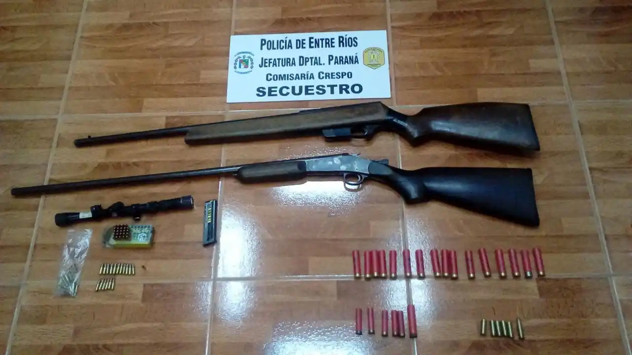 Secuestran armas tras una denuncia de supuestas amenazas