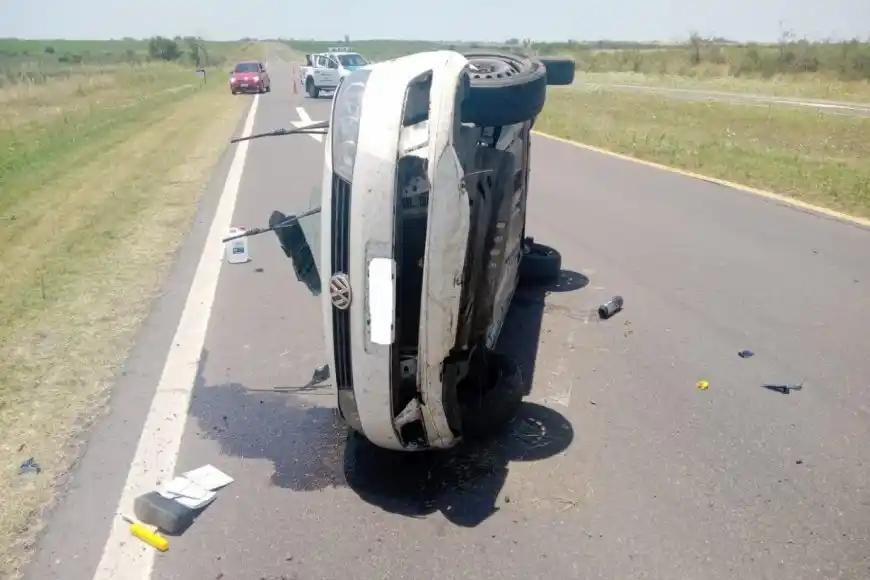 La Secretaria de Turismo de Entre Ríos protagonizó un accidente en ruta 18