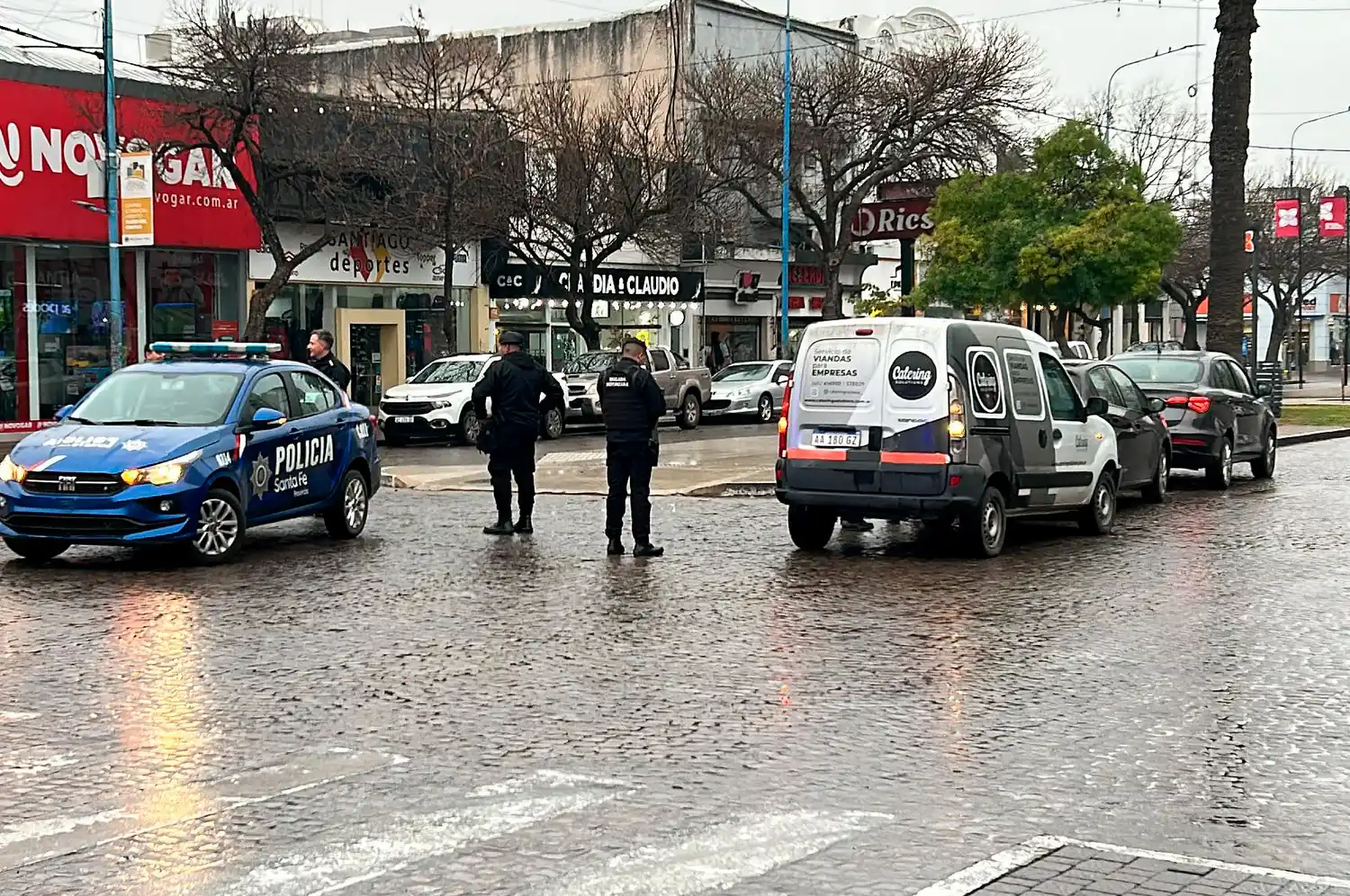 Choque en cadena en pleno centro de Rafaela generó complicaciones en el tránsito