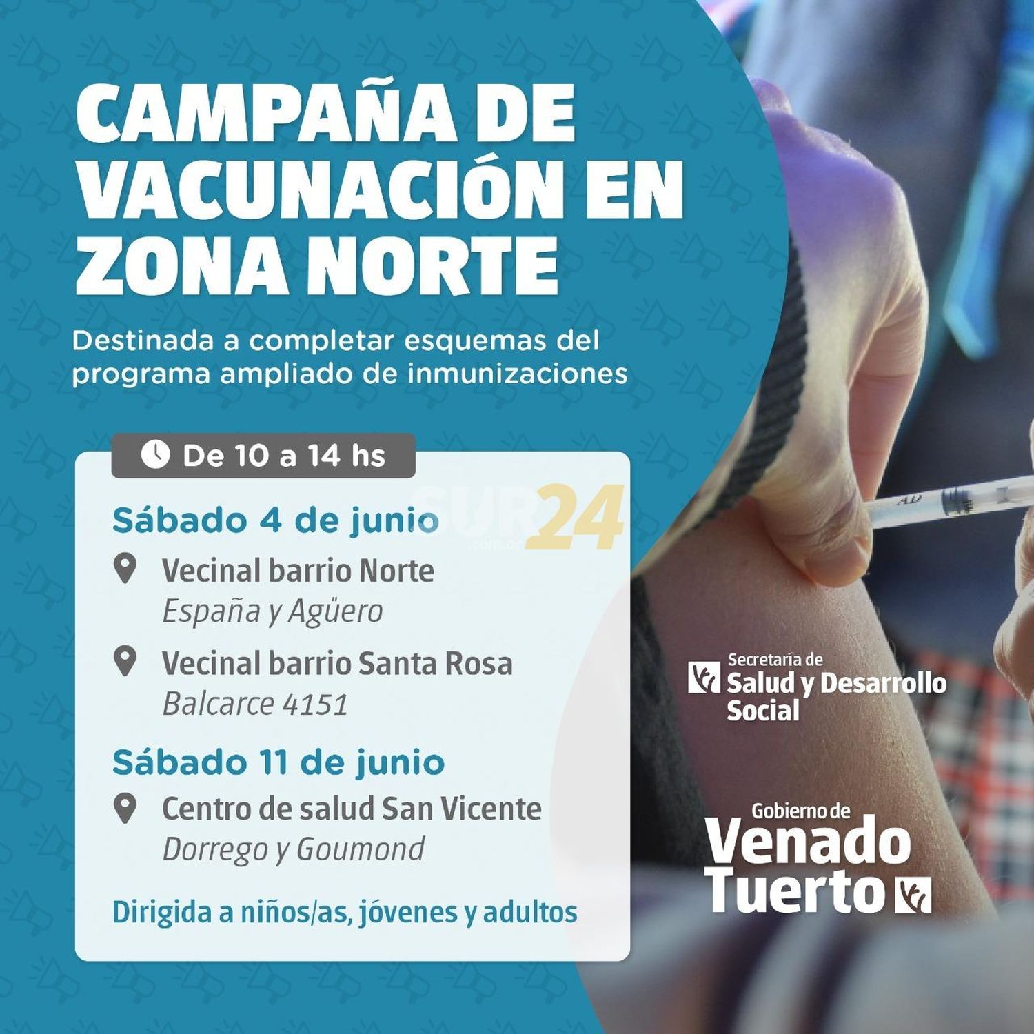 La campaña de vacunación antigripal llega a la zona norte 