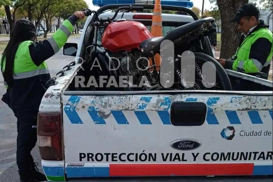 Rafaela: le retuvieron la moto por transitar en condiciones irregulares