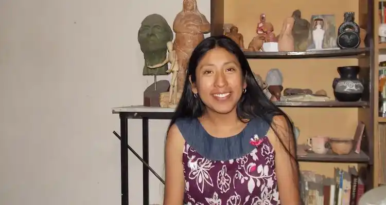 Micaela Chauque lució en la Cooperativa Las Canaletas