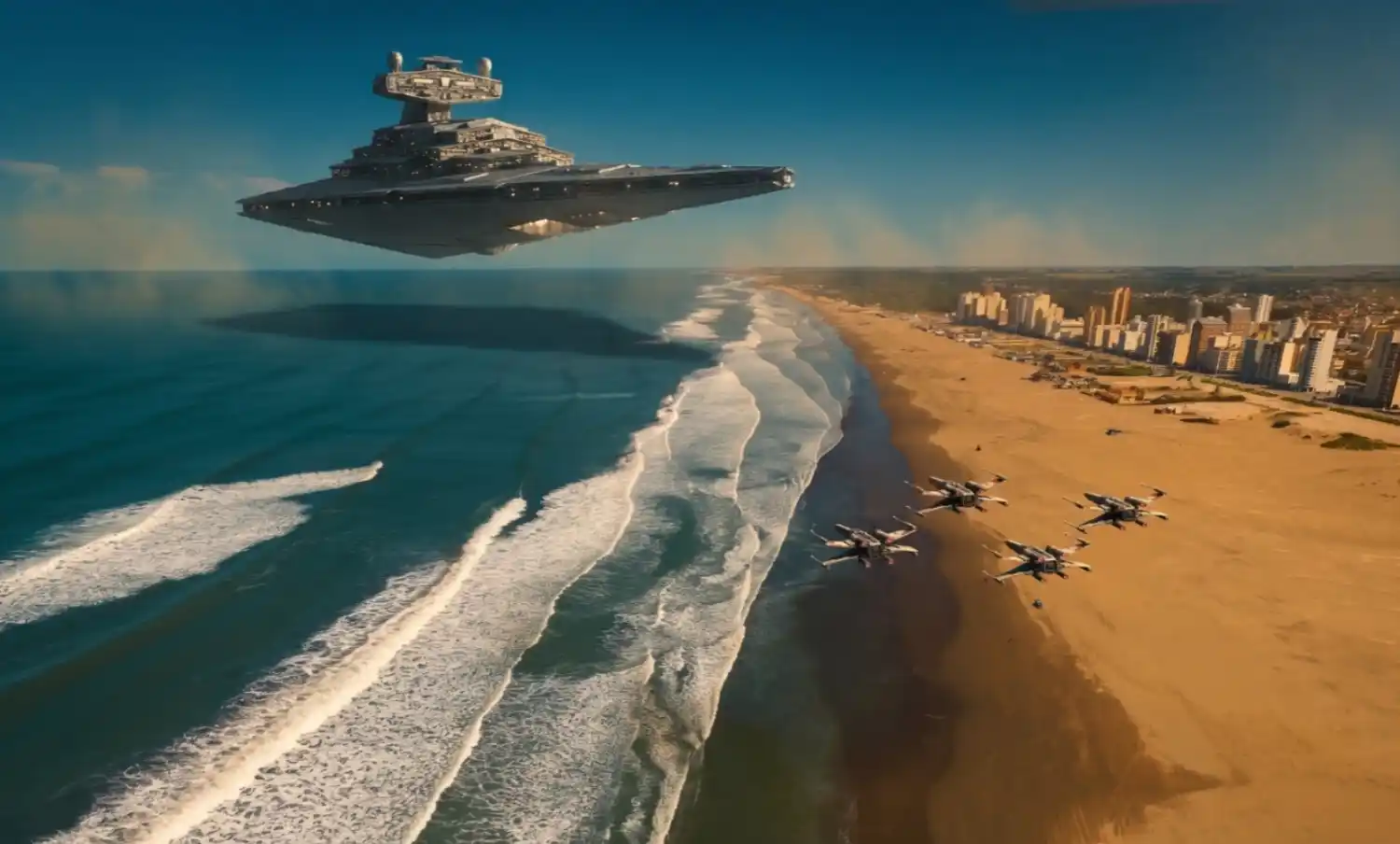 Necochea como parte de Star Wars: cómo sería la ciudad dentro del mundo de Goerge Lucas