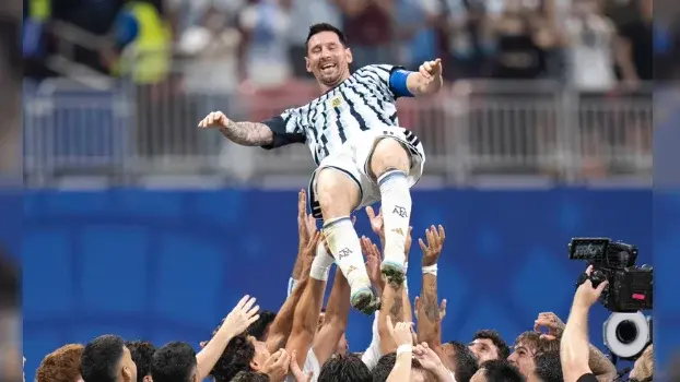 Lionel Messi se despide de la Selección argentina.

Foto: Agencia NA (Florencia Arroyos)