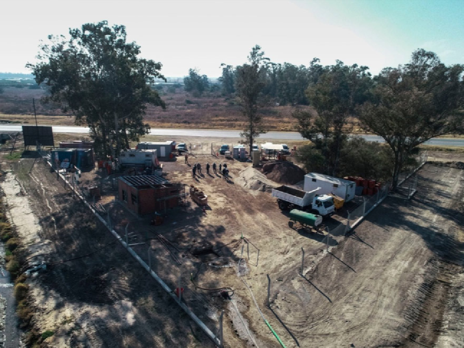 Supervisaron el avance de las obras de saneamiento en Arroyito